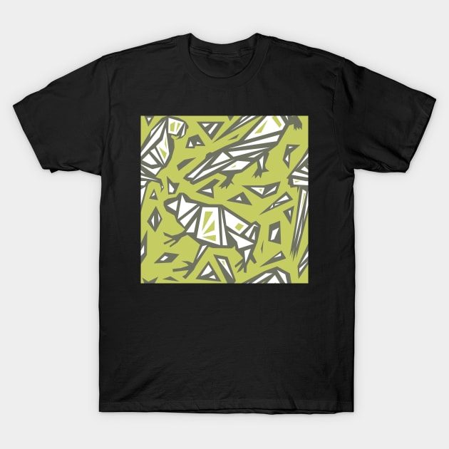 Rainforest Spirit Animals - Parrot, Alligator, Frog Pattern T-Shirt by whyitsme